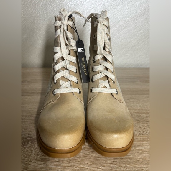 Sorel Joan Of Arctic Wedge lll Lexie 9.5 Boots Natural Tan Waterproof Bootie - Picture 3 of 12